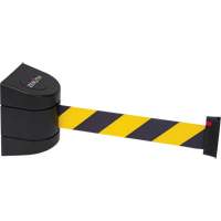 Barri&egrave;re murale magn&eacute;tique avec bande magn&eacute;tique, Plastique, Fixation magn&eacute;tique, 15', Ruban Noir et jaune Distribution Jean Lapalme