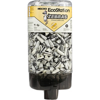 Distributeur de bouchons d'oreilles EcoStation avec des bouchons d'oreilles Zebras Distribution Jean Lapalme