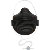 AirWave M Series Black Disposable Masks with SmartStrap&reg; & Nose Flange, N95, NIOSH Certified, Medium/Large Distribution Jean Lapalme
