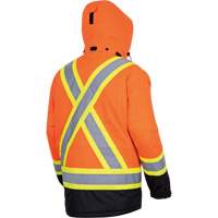 5407 Waterproof Insulated Heated Safety Jacket, Men's, Small, High-Visibility Orange Distribution Jean Lapalme