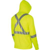 6965 Chandail &agrave; capuchon de s&eacute;curit&eacute; en il-de-perdrix, Petit, Jaune lime haute visibilit&eacute; Distribution Jean Lapalme