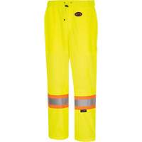 5999PW Women's  Traffic Safety Pants, Polyester, X-Small, High Visibility Lime-Yellow Distribution Jean Lapalme