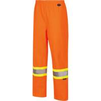 5627W Women's Waterproof Bib Pants, Polyester/Polyurethane, X-Small, High Visibility Orange Distribution Jean Lapalme