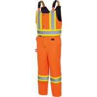 5040 Combinaisons de s&eacute;curit&eacute; matelass&eacute;e imperm&eacute;able, Polyester, Petit, Orange haute visibilit&eacute; Distribution Jean Lapalme