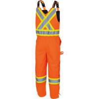 5040 Combinaisons de s&eacute;curit&eacute; matelass&eacute;e imperm&eacute;able, Polyester, Petit, Orange haute visibilit&eacute; Distribution Jean Lapalme