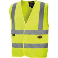 6886 High-Visibility Tricot Safety Vest, High Visibility Lime-Yellow, Small, Polyester Distribution Jean Lapalme