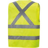 6886 High-Visibility Tricot Safety Vest, High Visibility Lime-Yellow, Small, Polyester Distribution Jean Lapalme