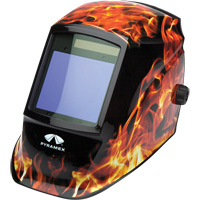 Leadhead&reg; Auto Darkening Welding Helmet, 3.8" L x 3.4" W View Area, 9 - 13 Shade Range Distribution Jean Lapalme