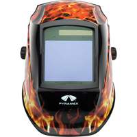 Leadhead&reg; Auto Darkening Welding Helmet, 3.8" L x 3.4" W View Area, 9 - 13 Shade Range Distribution Jean Lapalme