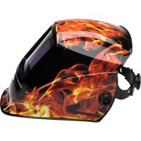 Leadhead&reg; Auto Darkening Welding Helmet, 3.8" L x 3.4" W View Area, 9 - 13 Shade Range Distribution Jean Lapalme