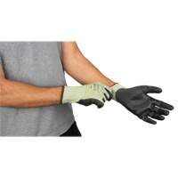 Eco-Friendly Seamless Cut-Resistant Gloves, Size 8, 13 Gauge, Polyurethane Coated, HPPE/RPET Shell, ASTM ANSI Level A4 Distribution Jean Lapalme