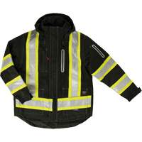 Ripstop 4-in-1 Safety Jacket, Polyester, Black, X-Small Distribution Jean Lapalme