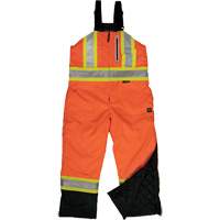 Salopette de s&eacute;curit&eacute; isolante en tissu ind&eacute;chirable, Polyester, T-petit, Orange haute visibilit&eacute; Distribution Jean Lapalme