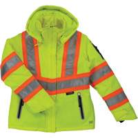 Womens Insulated Flex Safety Jacket, Polyester, High Visibility Lime-Yellow, X-Small Distribution Jean Lapalme