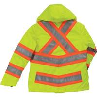 Womens Insulated Flex Safety Jacket, Polyester, High Visibility Lime-Yellow, X-Small Distribution Jean Lapalme