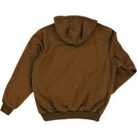 Water Repellent Fleece Pullover Hoodie, Men's, Small, Brown Distribution Jean Lapalme