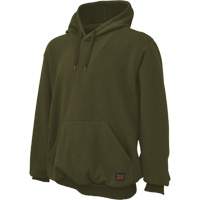 Water Repellent Fleece Pullover Hoodie, Men's, Small, Green Distribution Jean Lapalme