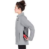 M12 Heated Axis Jacket with Battery, Women's, Small, Grey Distribution Jean Lapalme