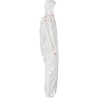 Combinaisons SFR avec cagoule, Moyen, Blanc, Tyvek 400 Distribution Jean Lapalme