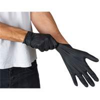 Emballages de gants jetables pour machine distributrice, Petit, Nitrile, 5 mils, Sans poudre, Noir, Classe 2 Distribution Jean Lapalme