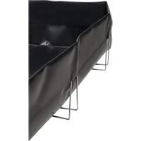 Berme &agrave; support en fil m&eacute;tallique, Capacit&eacute; 268 gal. US, 6' la x 8' lo x 12" h, Support en L Distribution Jean Lapalme