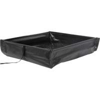 Berme de confinement des d&eacute;versements repliable &agrave; rouler, Capacit&eacute; 15 gal. US, 2' la x 2' lo x 6" h Distribution Jean Lapalme
