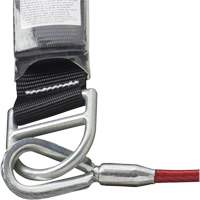 SA-5500-4 Shock Absorbing Lanyard, 4', Snap Hook Center, Snap Hook Leg Ends, Galvanized Steel Distribution Jean Lapalme