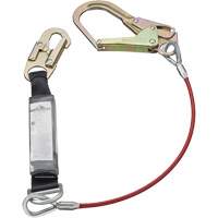 SA-5502-6 Shock Absorbing Lanyard, 6', Form Hook Center, Snap Hook Leg Ends, Galvanized Steel Distribution Jean Lapalme