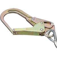 SA-5502-6 Shock Absorbing Lanyard, 6', Form Hook Center, Snap Hook Leg Ends, Galvanized Steel Distribution Jean Lapalme