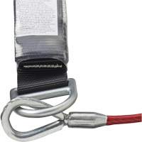 SA-5502-6 Shock Absorbing Lanyard, 6', Form Hook Center, Snap Hook Leg Ends, Galvanized Steel Distribution Jean Lapalme