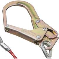 SA-55522-4 PVC-Coated Shock Absorbing Lanyard, 4', Form Hook Center, Snap Hook Leg Ends, Galvanized Steel Distribution Jean Lapalme