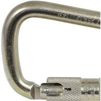 CP-03015-1 Zinc Plated Carabiner with 1" Gate Opening, Steel Distribution Jean Lapalme
