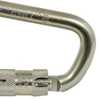 CP-03015-1 Zinc Plated Carabiner with 1" Gate Opening, Steel Distribution Jean Lapalme