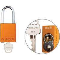 Velocity Plus Safety Lockout Padlock, Orange, Keyed Alike, Aluminum, 1-1/2" Width Distribution Jean Lapalme