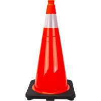 Premium Traffic Cone, 28", Orange, 4" Reflective Collar(s) Distribution Jean Lapalme