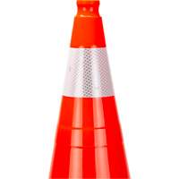 Premium Traffic Cone, 28", Orange, 4" Reflective Collar(s) Distribution Jean Lapalme