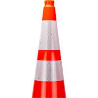 Premium Traffic Cone, 36", Orange, 4" & 6" Reflective Collar(s) Distribution Jean Lapalme
