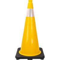 Premium Traffic Cone, 28", Yellow, 4" Reflective Collar(s) Distribution Jean Lapalme