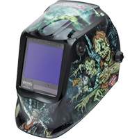 VIKING 3350 Zombie Welding Helmet, 3.74" L x 3.34" W View Area, 5 - 13 Shade Range Distribution Jean Lapalme