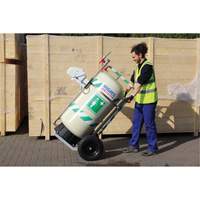 Douche d'urgence mobile et ind&eacute;pendant avec douche oculaire et faciale, Capacit&eacute; 30 gal., Conformit&eacute; Aucune Distribution Jean Lapalme