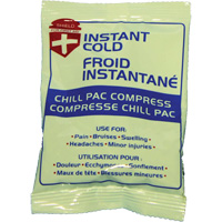 Instant Chill Pac Compress, Cold, Single Use, 4" x 6" Distribution Jean Lapalme