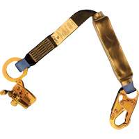 Trailing Rope Grab with Attached Shock Pack Lanyard, 2', Snap Hook Center, Snap Hook Leg Ends, Polyester Distribution Jean Lapalme