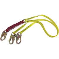 External Energy Absorber Lanyard with 3/4" Hooks, 6', Snap Hook Center, Snap Hook Leg Ends, Polyester Distribution Jean Lapalme
