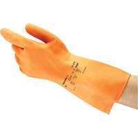ALPHATEC&reg; 87-320 Gloves, Size 7, 11.8" L, Rubber Latex, Flock-Lined Inner Lining, 18-mil Distribution Jean Lapalme