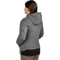 Chandail &agrave; capuchon chauffant M12 avec pile, Femmes, Moyen, Gris, Poly-coton Distribution Jean Lapalme