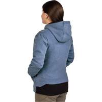 Chandail &agrave; capuchon chauffant M12 avec pile, Femmes, Moyen, Bleu, Poly-coton Distribution Jean Lapalme