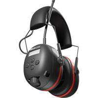 &eacute;couteurs AM/ FM Air Defender noir & Rouge, Style Bandeau, 24 dB Distribution Jean Lapalme