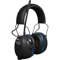 &eacute;couteurs Bluetooth AM/FM Air Defender noir & bleu, Style Bandeau, 25 dB Distribution Jean Lapalme