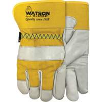 Gants doubl&eacute;s combin&eacute;s en cuir 94003i , Grand, Paume en Cuir fleur de vache, Molleton Distribution Jean Lapalme