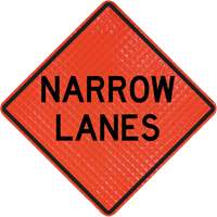 Quadra Flex Roll-Up Sign with Traffic Control Person Ahead Symbol Distribution Jean Lapalme